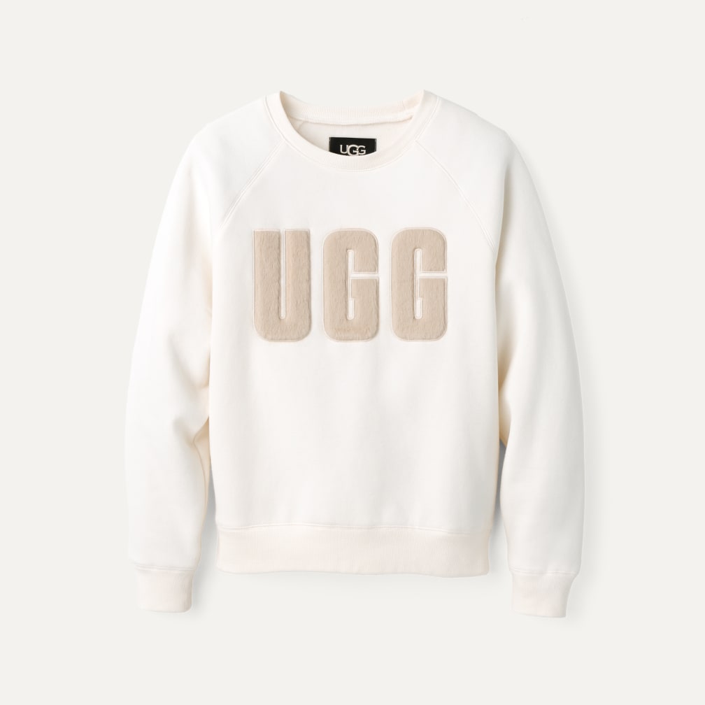 経典 UGG® 公式【 マドリン ファジー ロゴ クルーネック|Madeline トップス